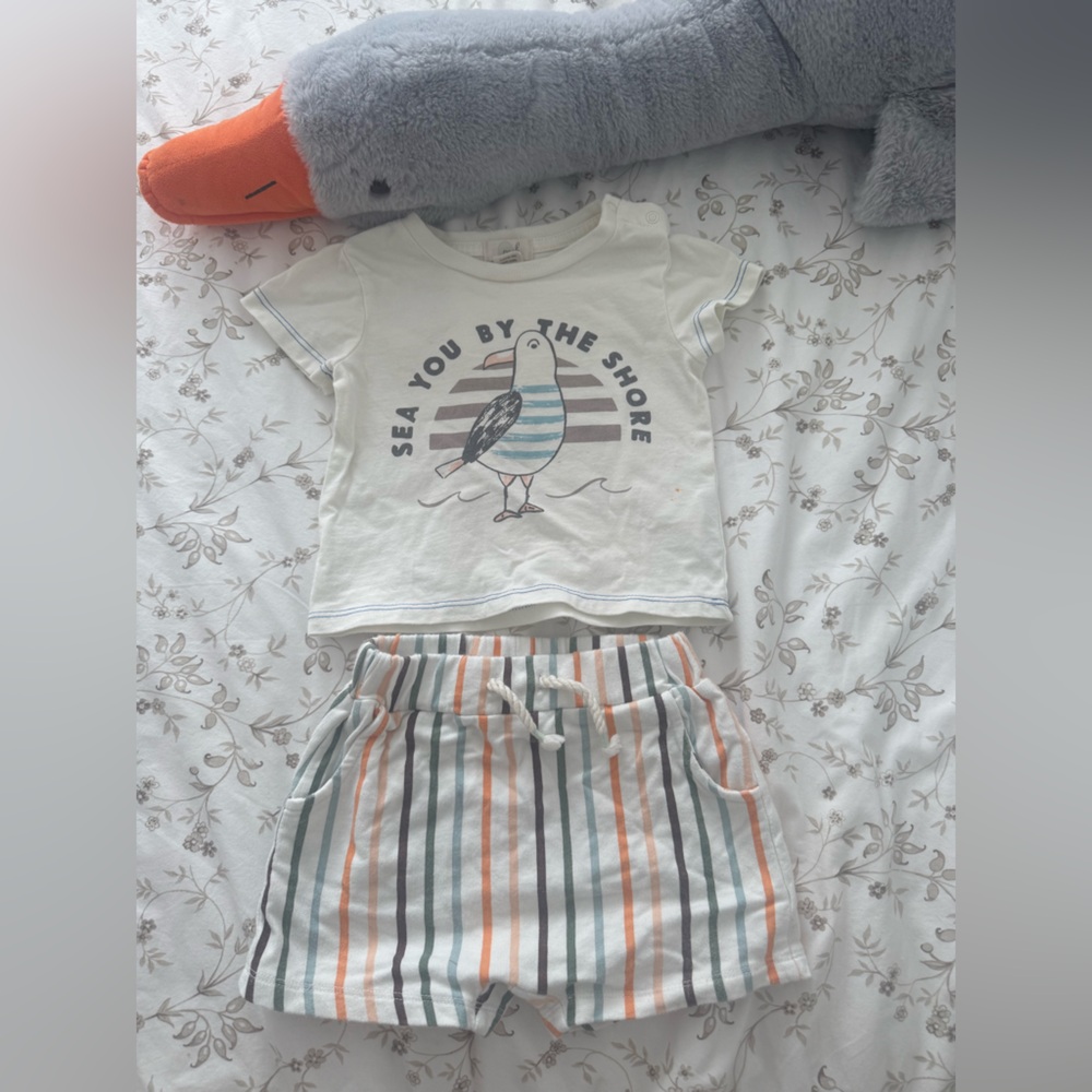 PEEK BABY 6-12 months boy Girl Striped Kids One Piece - Sea You By The Shore